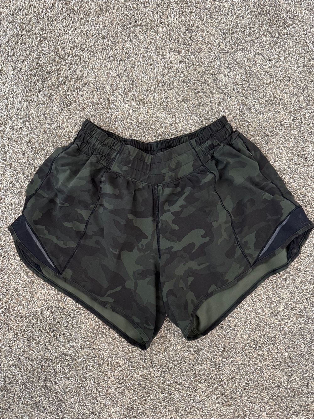 Lululemon Camo Shorts, Size 6
